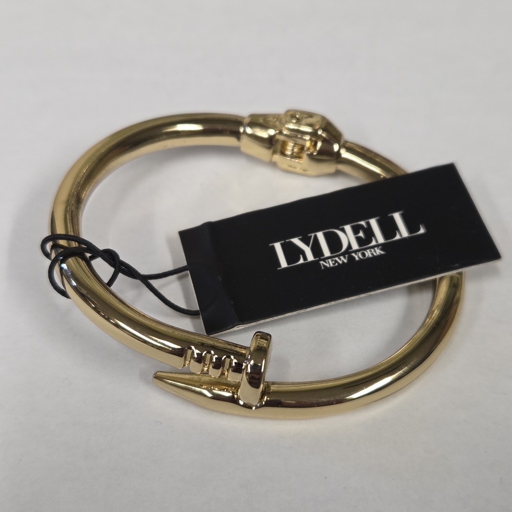 Lydell New York Goldtone Nail Bracelet